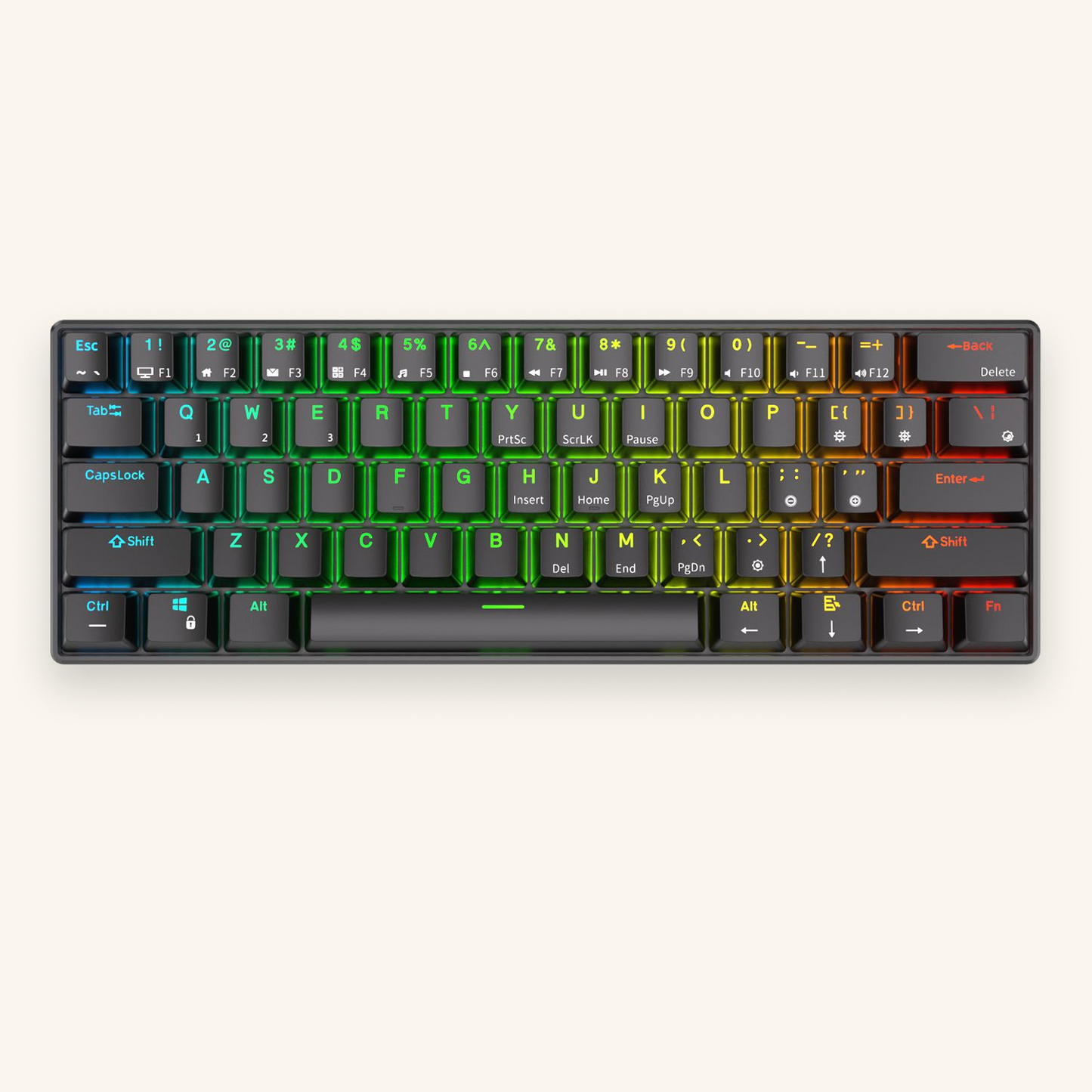 Royal Kludge RK61 draadloos mechanisch toetsenbord (60%, US-ANSI)