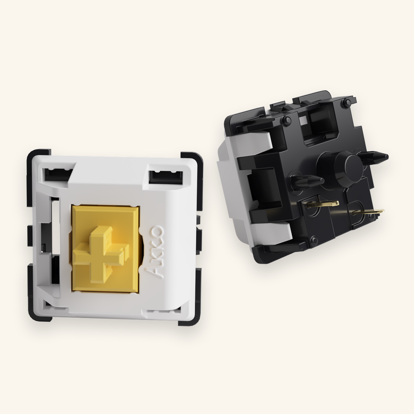 Akko Penguin Silent switch, intern en onderkant