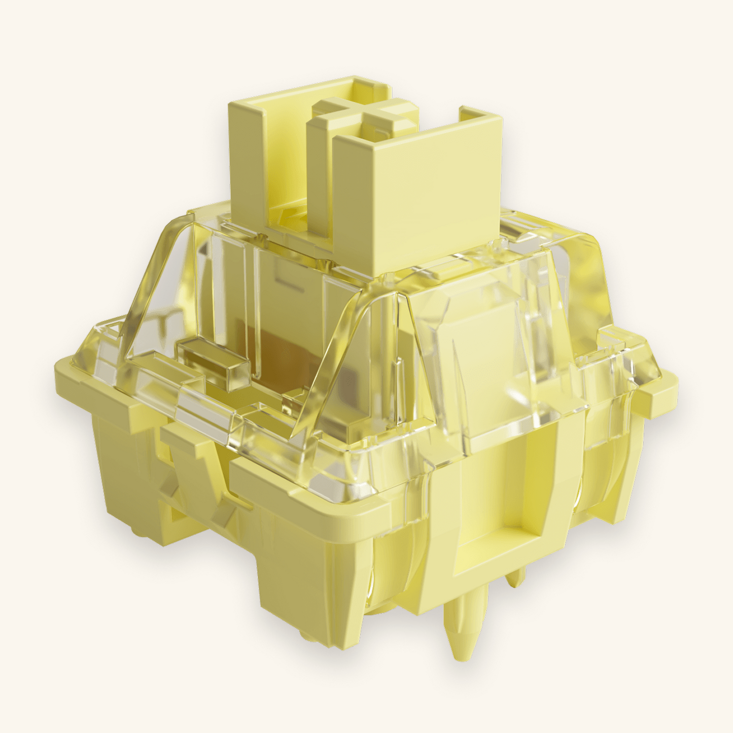 Akko V3 Cream Yellow Pro switch, vooraanzicht